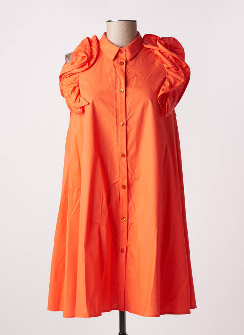 Robe mi-longue orange IMPERIAL pour femme