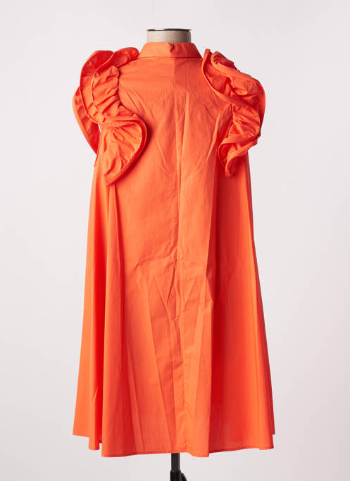 Robe mi-longue orange IMPERIAL pour femme