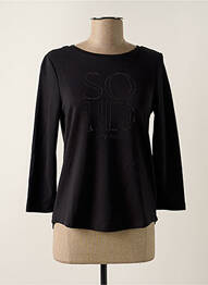 Top tissage jersey manches longues noir STREET ONE femme