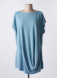 Tunique manches courtes manches courtes bleu OZAI N KU femme