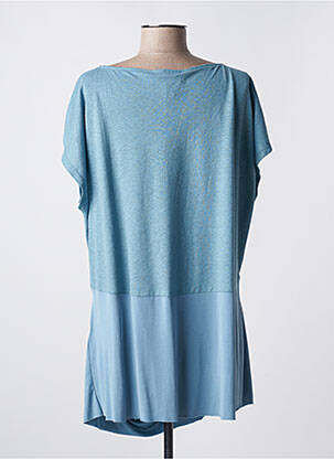Tunique manches courtes manches courtes bleu OZAI N KU femme