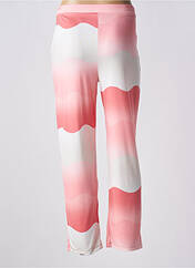 Pantalon droit rose SCORZZO pour femme seconde vue