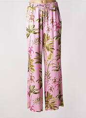 Pantalon large rose LES BLONDINETTES pour femme seconde vue