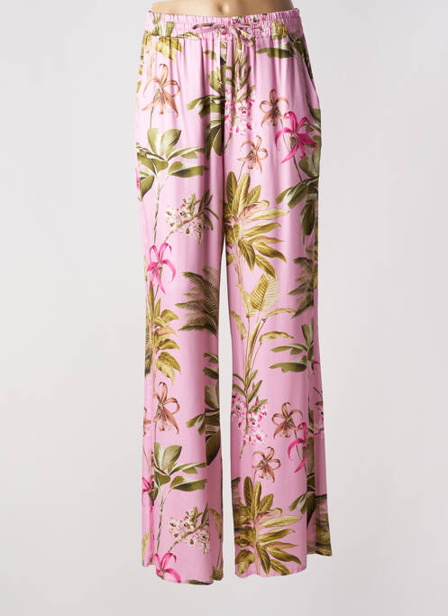 Pantalon large rose LES BLONDINETTES pour femme