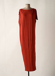 Robe longue manches courtes manches courtes orange LOLA CASADEMUNT femme