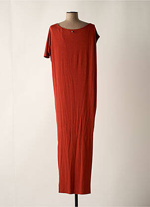 Robe longue manches courtes manches courtes orange LOLA CASADEMUNT femme