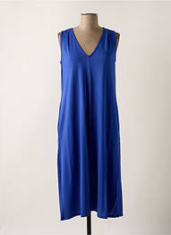 Robe mi-longue sans manche sans manche bleu SCORZZO femme