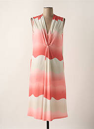 Robe mi-longue sans manche sans manche rose SCORZZO femme