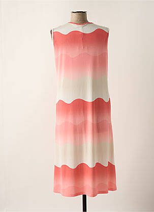 Robe mi-longue sans manche sans manche rose SCORZZO femme