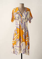 Robe mi-longue orange SCORZZO pour femme seconde vue