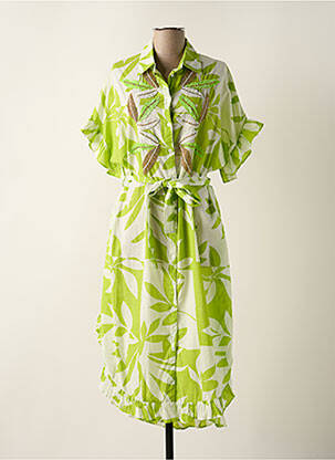 Robe mi-longue vert LOLA CASADEMUNT pour femme