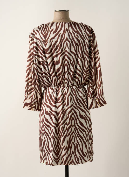 Robe courte marron RELISH pour femme