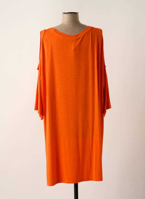 Robe mi-longue orange LES BLONDINETTES pour femme