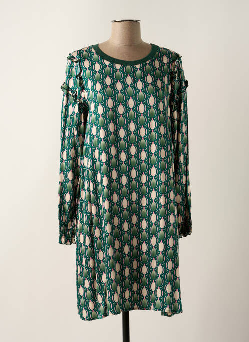 Robe mi-longue vert LES BLONDINETTES pour femme