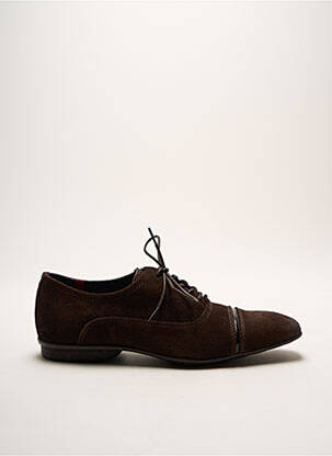 Derbies semelle amovible talon bas marron PRATIK homme