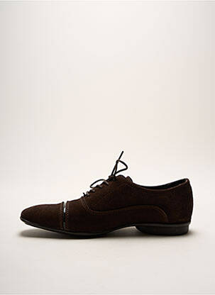 Derbies semelle amovible talon bas marron PRATIK homme
