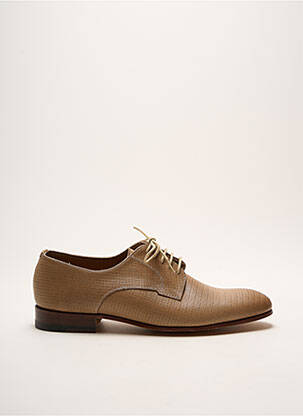 Derbies tissage satiné talon bas marron BAXTON homme
