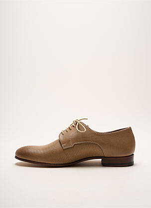 Derbies tissage satiné talon bas marron BAXTON homme