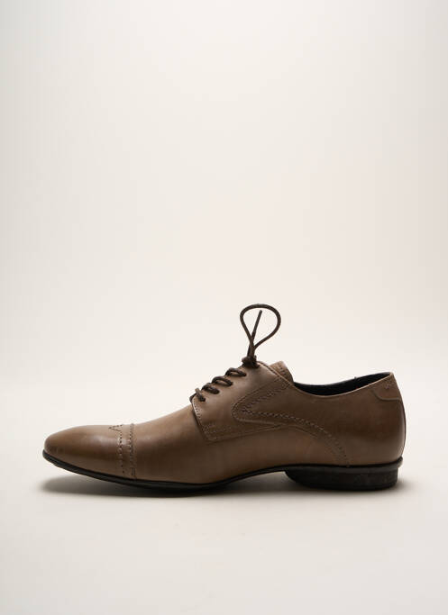 Derbies semelle amovible talon bas marron PRATIK homme