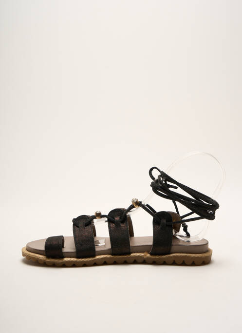 Tongs noir LUNE & L'AUTRE pour femme