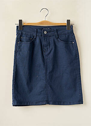Jupe courte poches bleu B.S JEANS femme