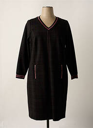Robe mi-longue manches longues manches longues noir MERI & ESCA femme