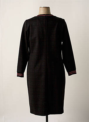 Robe mi-longue manches longues manches longues noir MERI & ESCA femme