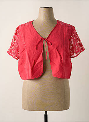 Boléro manches courtes rose JAC JAC femme