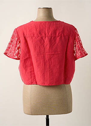 Boléro manches courtes rose JAC JAC femme