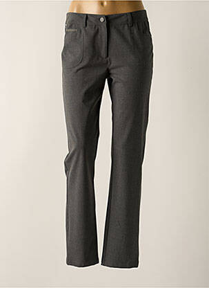 Pantalon droit stretch taille normale gris AGATHE & LOUISE femme