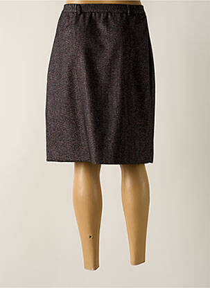 Jupe mi-longue taille haute noir AGATHE & LOUISE femme