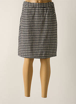 Jupe mi-longue taille haute noir AGATHE & LOUISE femme