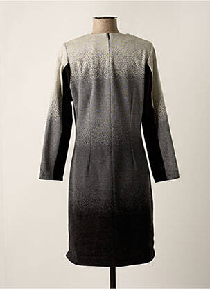 Robe mi-longue manches longues manches longues gris GREGORY PAT femme