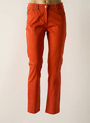 Pantalon droit orange AGATHE & LOUISE pour femme seconde vue