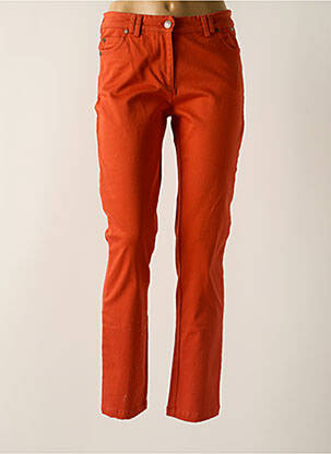 Pantalon droit orange AGATHE & LOUISE pour femme