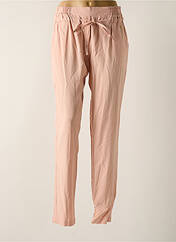 Pantalon droit rose LE PETIT BAIGNEUR pour femme seconde vue