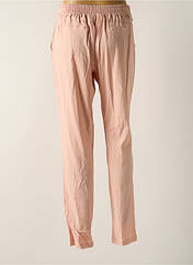 Pantalon droit rose LE PETIT BAIGNEUR pour femme seconde vue