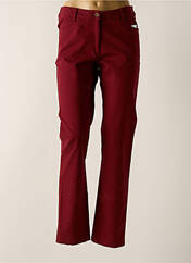 Pantalon droit rouge AGATHE & LOUISE pour femme seconde vue