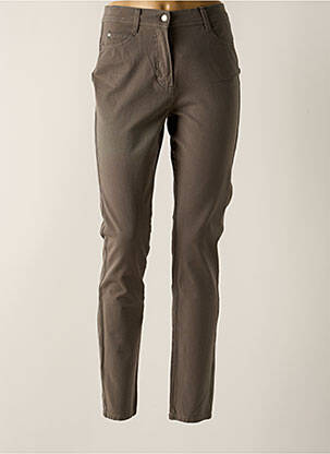 Pantalon slim gris OLSEN pour femme