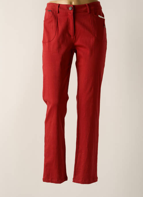 Pantalon droit rouge AGATHE & LOUISE pour femme