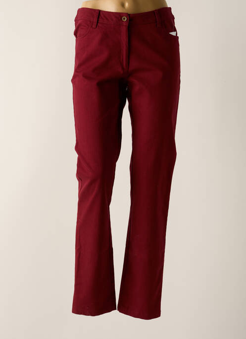 Pantalon droit rouge AGATHE & LOUISE pour femme