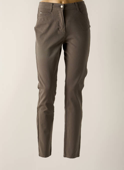 Pantalon slim gris OLSEN pour femme