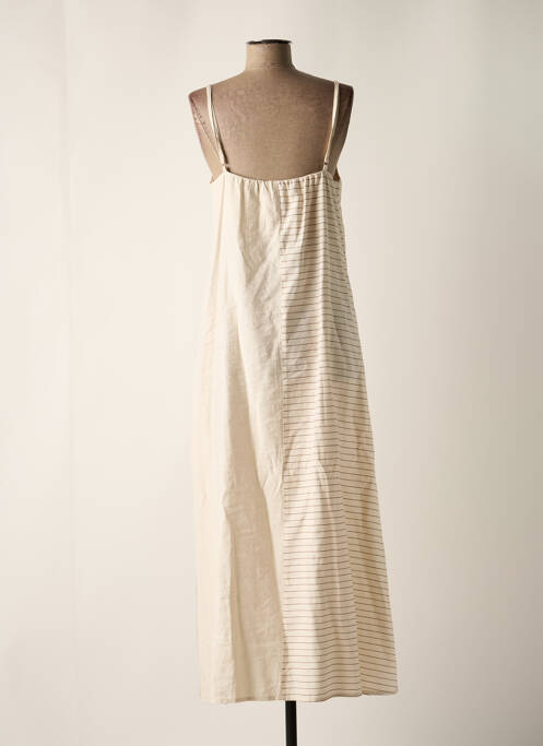 Robe longue beige O'MER pour femme