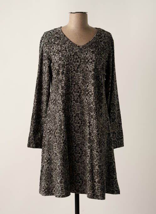 Robe mi-longue gris AGATHE & LOUISE pour femme