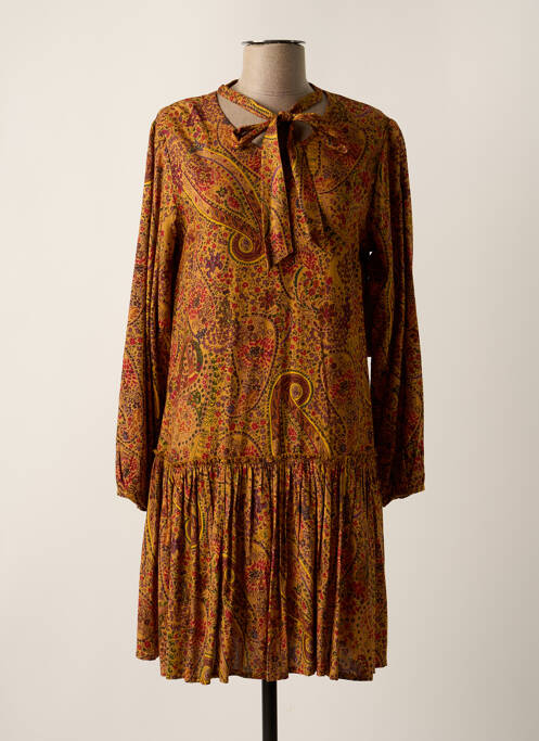 Robe mi-longue marron AGATHE & LOUISE pour femme