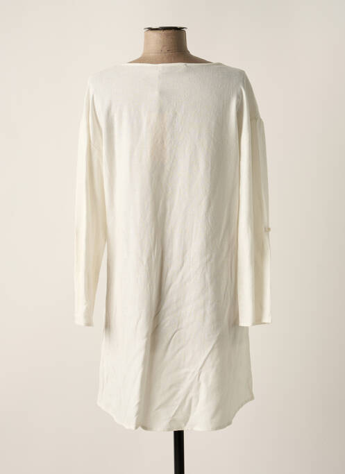 Tunique manches longues blanc CREAM pour femme