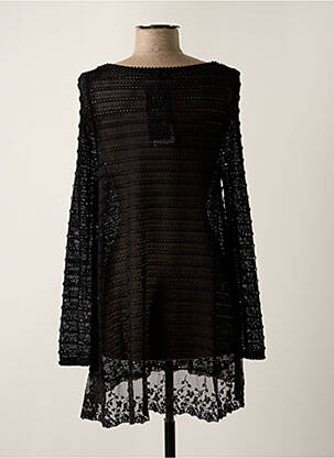 Tunique manches longues col rond noir G!OZE femme