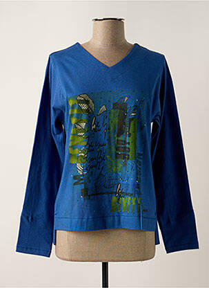 T-shirt manches longues manches longues bleu AGATHE & LOUISE femme