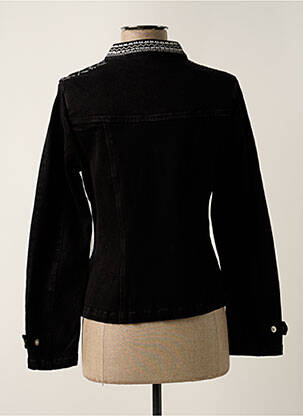 Veste casual col rond noir AGATHE & LOUISE femme