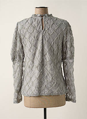 Blouse légère et transparente manches longues gris CREAM femme